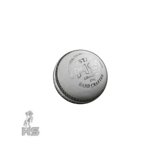 hs 3 star cricket ball white